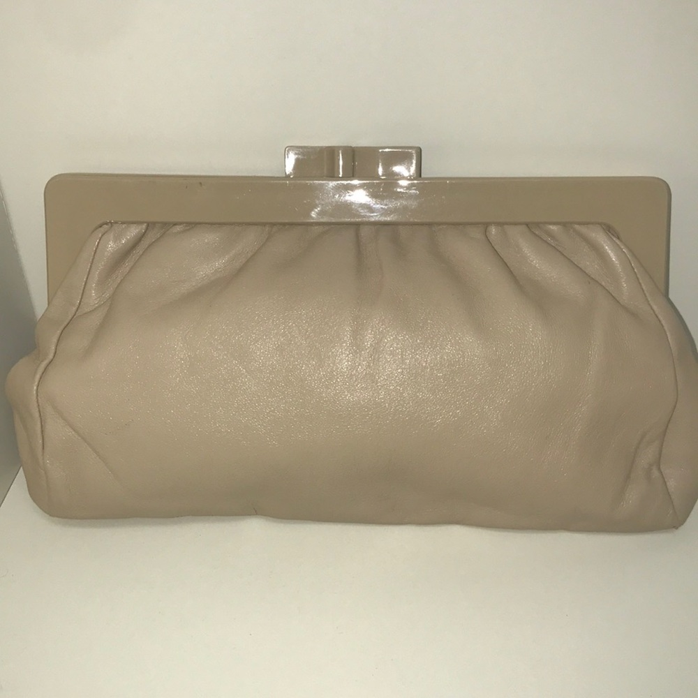 Tan Genuine Leather Clutch